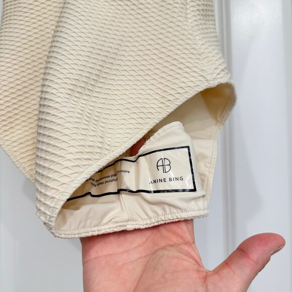 NWT Anine Bing Jace One‎ Piece Swimsuit in Champagne Cream - Picture 7 of 9